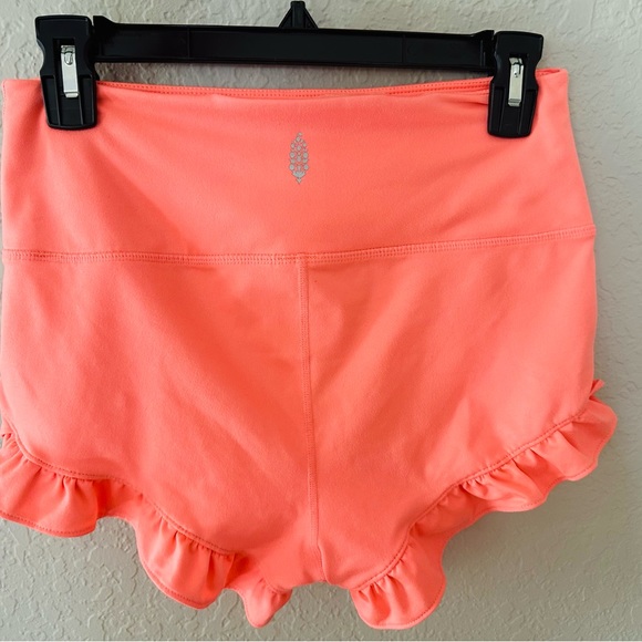 Free People Movement Solid Plie All Day Shorts Corsican Sea - Picture 3 of 5